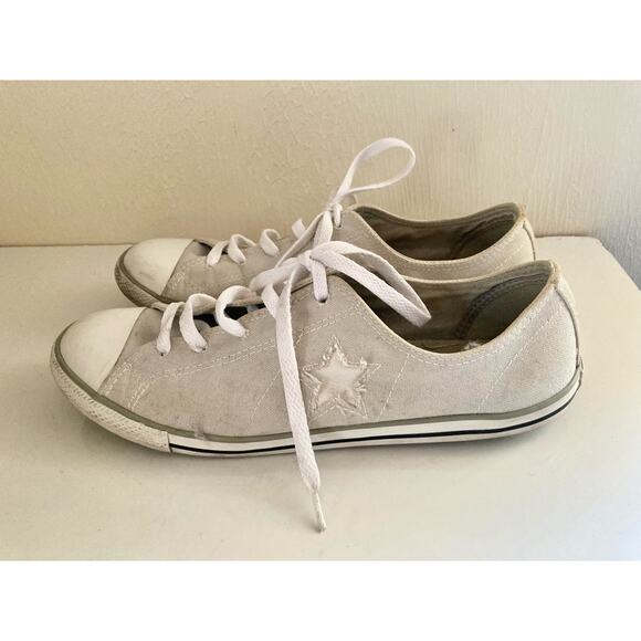 Converse Women's Sneakers Shoes One Star Gray Size 9.5 Lace Up - Picture 3 of 7